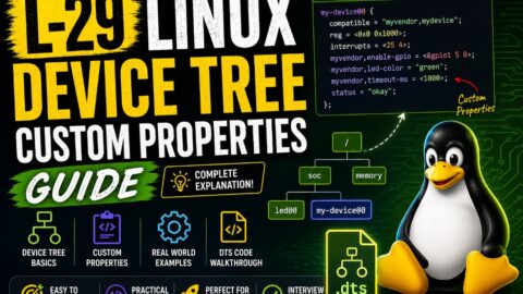 L-29 Device Tree Custom Properties Guide, free linux drivers course, learn linux device drivers, linux driver development tutorial, free linux kernel programming, linux device driver training, open source driver development, write linux device drivers, linux kernel driver course, free embedded linux drivers, linux driver tutorial pdf
