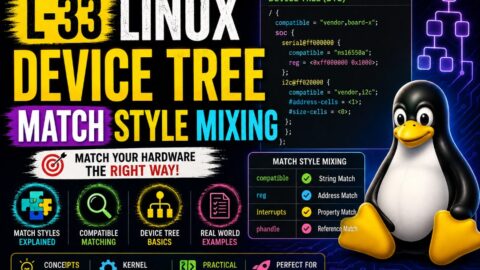 L-33 Device Tree Match Style Mixing, free linux drivers course, learn linux device drivers, linux driver development tutorial, free linux kernel programming, linux device driver training, open source driver development, write linux device drivers, linux kernel driver course, free embedded linux drivers, linux driver tutorial pdf