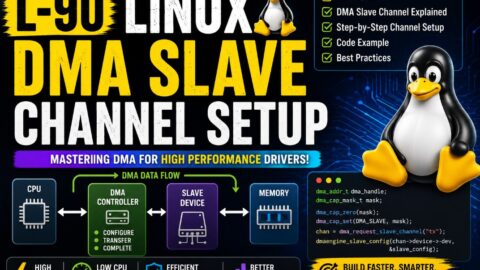 L-90 Linux DMA Slave Channel Setup, free linux drivers course, learn linux device drivers, linux driver development tutorial, free linux kernel programming, linux device driver training, open source driver development, write linux device drivers, linux kernel driver course, free embedded linux drivers, linux driver tutorial pdf