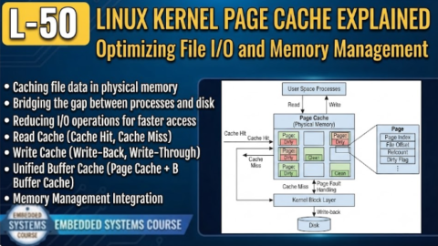 L-50 Linux Kernel Page Cache Explained, free linux drivers course, learn linux device drivers, linux driver development tutorial, free linux kernel programming, linux device driver training, open source driver development, write linux device drivers, linux kernel driver course, free embedded linux drivers, linux driver tutorial pdf