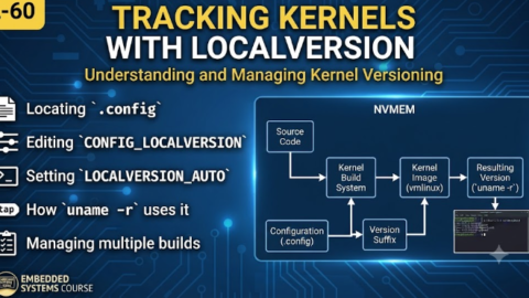 L-60 Tracking Kernels With LOCALVERSION, free linux drivers course, learn linux device drivers, linux driver development tutorial, free linux kernel programming, linux device driver training, open source driver development, write linux device drivers, linux kernel driver course, free embedded linux drivers, linux driver tutorial pdf