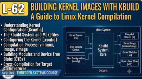 L-62 Building Kernel Images With Kbuild, free linux drivers course, learn linux device drivers, linux driver development tutorial, free linux kernel programming, linux device driver training, open source driver development, write linux device drivers, linux kernel driver course, free embedded linux drivers, linux driver tutorial pdf
