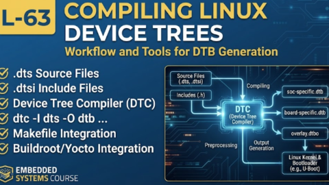L-63 Compiling Linux Device Trees, free linux drivers course, learn linux device drivers, linux driver development tutorial, free linux kernel programming, linux device driver training, open source driver development, write linux device drivers, linux kernel driver course, free embedded linux drivers, linux driver tutorial pdf