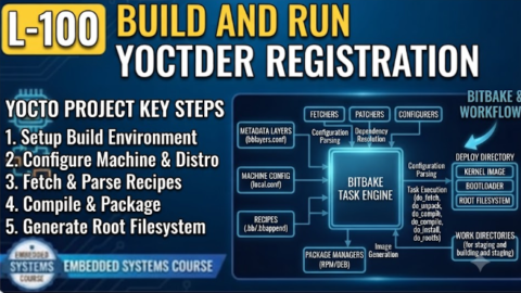 L-100 Build and Run Yocto Images, free linux drivers course, learn linux device drivers, linux driver development tutorial, free linux kernel programming, linux device driver training, open source driver development, write linux device drivers, linux kernel driver course, free embedded linux drivers, linux driver tutorial pdf