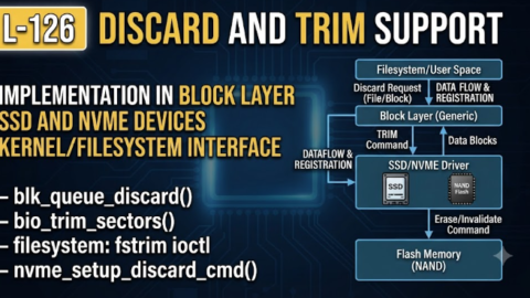 L-126 Discard And TRIM Support, free linux drivers course, learn linux device drivers, linux driver development tutorial, free linux kernel programming, linux device driver training, open source driver development, write linux device drivers, linux kernel driver course, free embedded linux drivers, linux driver tutorial pdf