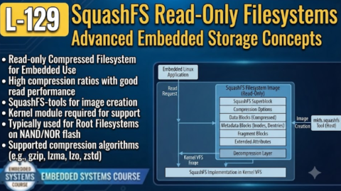L-129 SquashFS Read-Only Filesystems, free linux drivers course, learn linux device drivers, linux driver development tutorial, free linux kernel programming, linux device driver training, open source driver development, write linux device drivers, linux kernel driver course, free embedded linux drivers, linux driver tutorial pdf