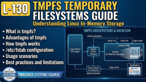 L-130 tmpfs Temporary Filesystems Guide, free linux drivers course, learn linux device drivers, linux driver development tutorial, free linux kernel programming, linux device driver training, open source driver development, write linux device drivers, linux kernel driver course, free embedded linux drivers, linux driver tutorial pdf