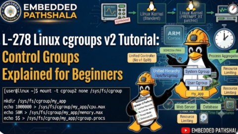 L-278 Linux cgroups v2 Tutorial: Control Groups Explained for Beginners, free linux drivers course, learn linux device drivers, linux driver development tutorial, free linux kernel programming, linux device driver training, open source driver development, write linux device drivers, linux kernel driver course, free embedded linux drivers, linux driver tutorial pdf
