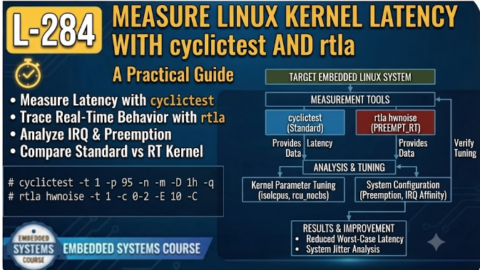 L-284 Measure Linux Kernel Latency with cyclictest and rtla: A Practical Guide, free linux drivers course, learn linux device drivers, linux driver development tutorial, free linux kernel programming, linux device driver training, open source driver development, write linux device drivers, linux kernel driver course, free embedded linux drivers, linux driver tutorial pdf