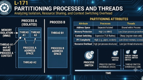 L-171 Partitioning Processes And Threads, free linux drivers course, learn linux device drivers, linux driver development tutorial, free linux kernel programming, linux device driver training, open source driver development, write linux device drivers, linux kernel driver course, free embedded linux drivers, linux driver tutorial pdf