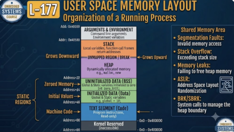 L-177 User Space Memory Layout, free linux drivers course, learn linux device drivers, linux driver development tutorial, free linux kernel programming, linux device driver training, open source driver development, write linux device drivers, linux kernel driver course, free embedded linux drivers, linux driver tutorial pdf