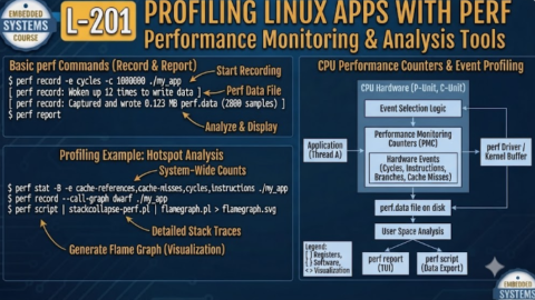 L-201 Profiling Linux Apps With perf , free linux drivers course, learn linux device drivers, linux driver development tutorial, free linux kernel programming, linux device driver training, open source driver development, write linux device drivers, linux kernel driver course, free embedded linux drivers, linux driver tutorial pdf