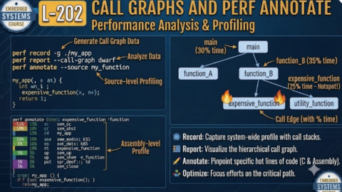 L-202 Call Graphs and perf annotate, free linux drivers course, learn linux device drivers, linux driver development tutorial, free linux kernel programming, linux device driver training, open source driver development, write linux device drivers, linux kernel driver course, free embedded linux drivers, linux driver tutorial pdf
