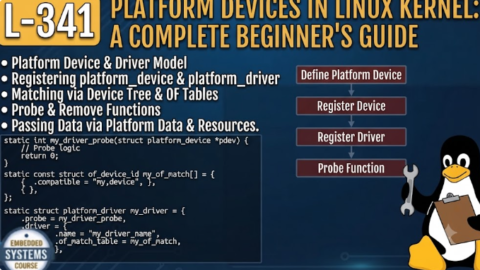 L- 341 Platform Devices in Linux Kernel: A Complete Beginner's Guide, free linux drivers course, learn linux device drivers, linux driver development tutorial, free linux kernel programming, linux device driver training, open source driver development, write linux device drivers, linux kernel driver course, free embedded linux drivers, linux driver tutorial pdf