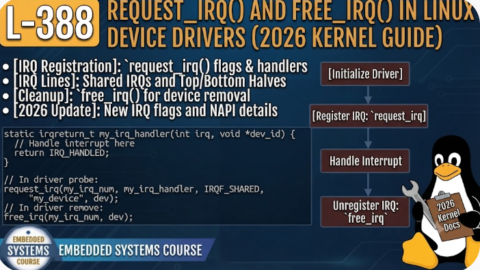 L- 388 request_irq() and free_irq() in Linux Device Drivers (2026 Kernel Guide), free linux drivers course, learn linux device drivers, linux driver development tutorial, free linux kernel programming, linux device driver training, open source driver development, write linux device drivers, linux kernel driver course, free embedded linux drivers, linux driver tutorial pdf