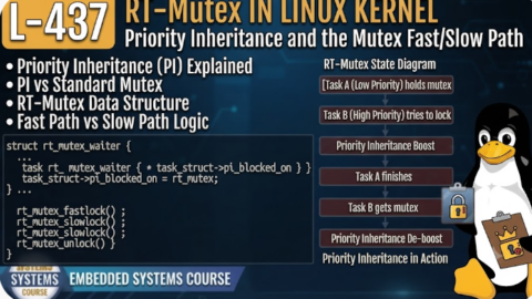 L- 437 RT-Mutex in Linux Kernel: Priority Inheritance and the Mutex Fast/Slow Path, free linux drivers course, learn linux device drivers, linux driver development tutorial, free linux kernel programming, linux device driver training, open source driver development, write linux device drivers, linux kernel driver course, free embedded linux drivers, linux driver tutorial pdf