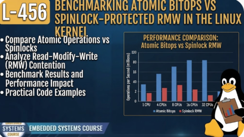 L- 456 Benchmarking Atomic Bitops vs Spinlock-Protected RMW in the Linux Kernel, free linux drivers course, learn linux device drivers, linux driver development tutorial, free linux kernel programming, linux device driver training, open source driver development, write linux device drivers, linux kernel driver course, free embedded linux drivers, linux driver tutorial pdf
