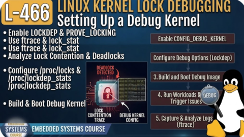 L- 466 Linux Kernel Lock Debugging: Setting Up a Debug Kernel, free linux drivers course, learn linux device drivers, linux driver development tutorial, free linux kernel programming, linux device driver training, open source driver development, write linux device drivers, linux kernel driver course, free embedded linux drivers, linux driver tutorial pdf