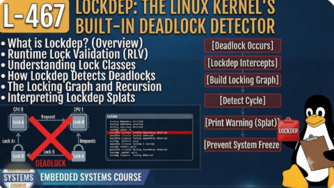 L- 467 Lockdep: The Linux Kernel's Built-In Deadlock Detector, free linux drivers course, learn linux device drivers, linux driver development tutorial, free linux kernel programming, linux device driver training, open source driver development, write linux device drivers, linux kernel driver course, free embedded linux drivers, linux driver tutorial pdf