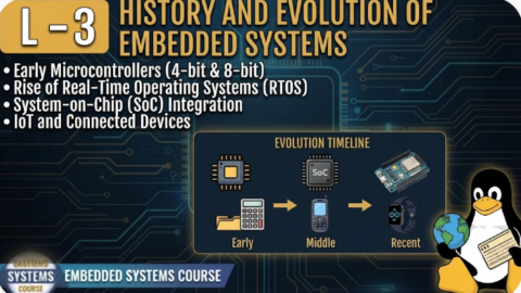 L- 3 History and Evolution of Embedded Systems, free linux drivers course, learn linux device drivers, linux driver development tutorial, free linux kernel programming, linux device driver training, open source driver development, write linux device drivers, linux kernel driver course, free embedded linux drivers, linux driver tutorial pdf