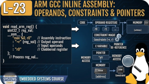 L-23 ARM GCC Inline Assembly: Operands, Constraints & Pointers, Free Embedded Systems Course Free, Embedded Systems Course in Hyderabad, Free Embedded C Training, Free Embedded C Training Online, Embedded C Course in Hyderabad ,Embedded C Classes in Hyderabad, Embedded C Coaching in Hyderabad, Embedded C Institute in Hyderabad, Embedded C Online Training,Embedded C Online Course, Embedded C Programming Course Online, Embedded C Training for Beginners