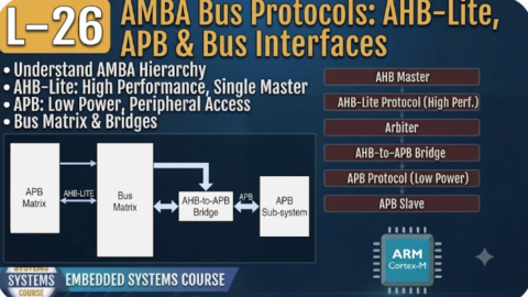 L-26 AMBA Bus Protocols: AHB Lite, APB & Bus Interfaces, Free Embedded Systems Course Free, Embedded Systems Course in Hyderabad, Free Embedded C Training, Free Embedded C Training Online, Embedded C Course in Hyderabad ,Embedded C Classes in Hyderabad, Embedded C Coaching in Hyderabad, Embedded C Institute in Hyderabad, Embedded C Online Training,Embedded C Online Course, Embedded C Programming Course Online, Embedded C Training for Beginners