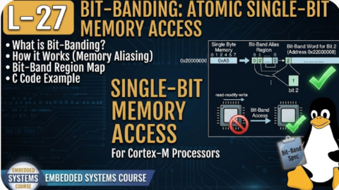 L-27 Bit-Banding: Atomic Single-Bit Memory Access, Embedded C Course for Freshers, Embedded Systems Course in Hyderabad, Embedded Systems Institute in Hyderabad, Embedded Systems Training Online, Embedded Systems Course Online, Embedded Systems Classes in Hyderabad, Embedded Systems Training for Freshers, Embedded Systems Course for Beginners, Embedded Programming Course, Embedded Programming Training in Hyderabad,