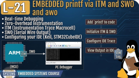 L-21 Embedded printf via ITM and SWO, Embedded Programming Course Online, Embedded C and Embedded Systems Course, Best Embedded C Training Institute in Hyderabad, Best Embedded Systems Training Institute in Hyderabad, Embedded C Certification Course, Embedded C Training with Placement, Embedded Systems Training with Placement, Embedded C Jobs Training in Hyderabad