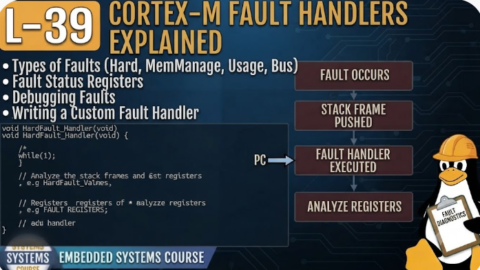 L-39 Cortex-M Fault Handlers Explained, Embedded Programming Course Online, Embedded C and Embedded Systems Course, Best Embedded C Training Institute in Hyderabad, Best Embedded Systems Training Institute in Hyderabad, Embedded C Certification Course, Embedded C Training with Placement, Embedded Systems Training with Placement, Embedded C Jobs Training in Hyderabad